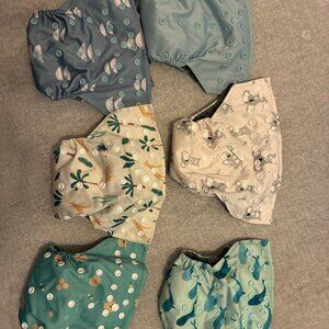 6 La Petite Ourse All in One Cloth Diapers